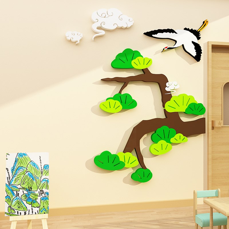 百家姓环创幼儿园墙面装饰大厅形象E主题墙半成品材料布置姓氏托