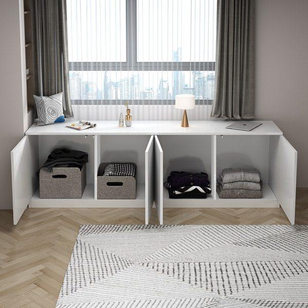 飘窗柜矮柜储物柜实木生态板可坐落地阳台置物地柜简约家用卧室柜,住宅家具,飘窗柜,淘宝优惠券,粉丝福利购,淘宝优惠卷