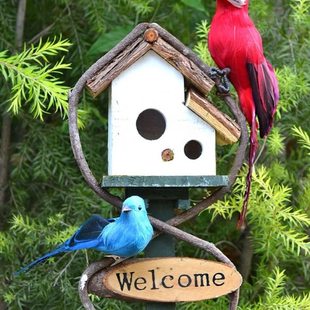 444Z户外鸟窝摆件花园庭院布置院子装饰别墅门口造景景观园艺