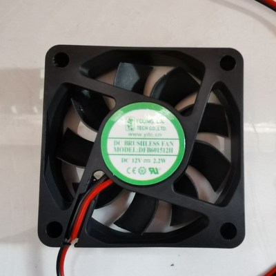 MODEL:DFB601512H 12V 2.2W瓦 6*6cm小方形风扇 dc brushless fan