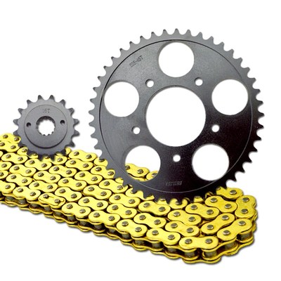 摩托车改装配件 铁马400STEED400大飞轮小链轮齿链条链盘525套链