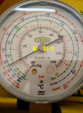 原装瑞士REFCO威科BM2-6-DS-R22 雪种加氟双表组 R22 R134 R404