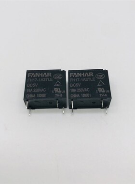 FH17-1A2TLE-DC5V/12V/24V一组常开4脚16A250VAC凡华继电器FANHAR