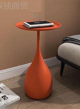 沙发几小圆桌茶轻奢迷你床小EWZ边圆几简头约现代设计师角几几