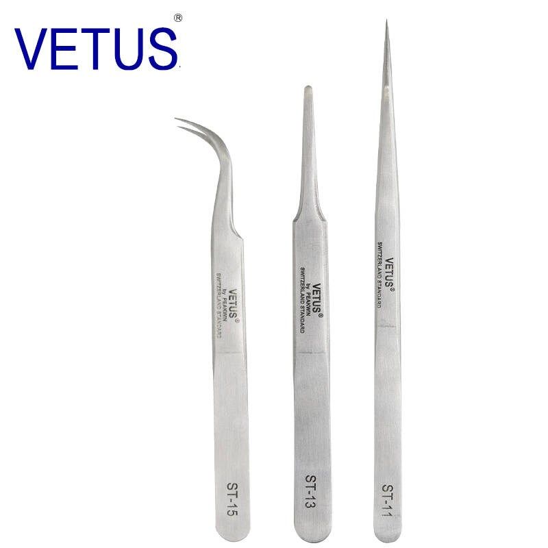 进口不锈钢镊子 ST-10 11 12 13 14 15 16 17尖嘴 扁嘴 弯嘴镊子