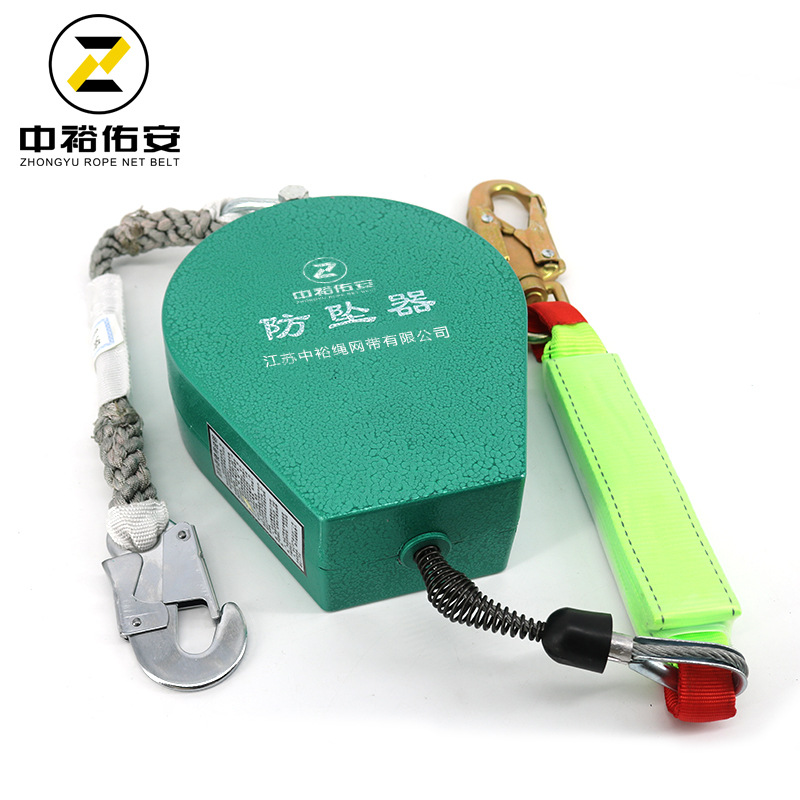 工业重型防坠器 速差防坠器3/5米钢丝绳塔吊防坠器高空电梯防坠器