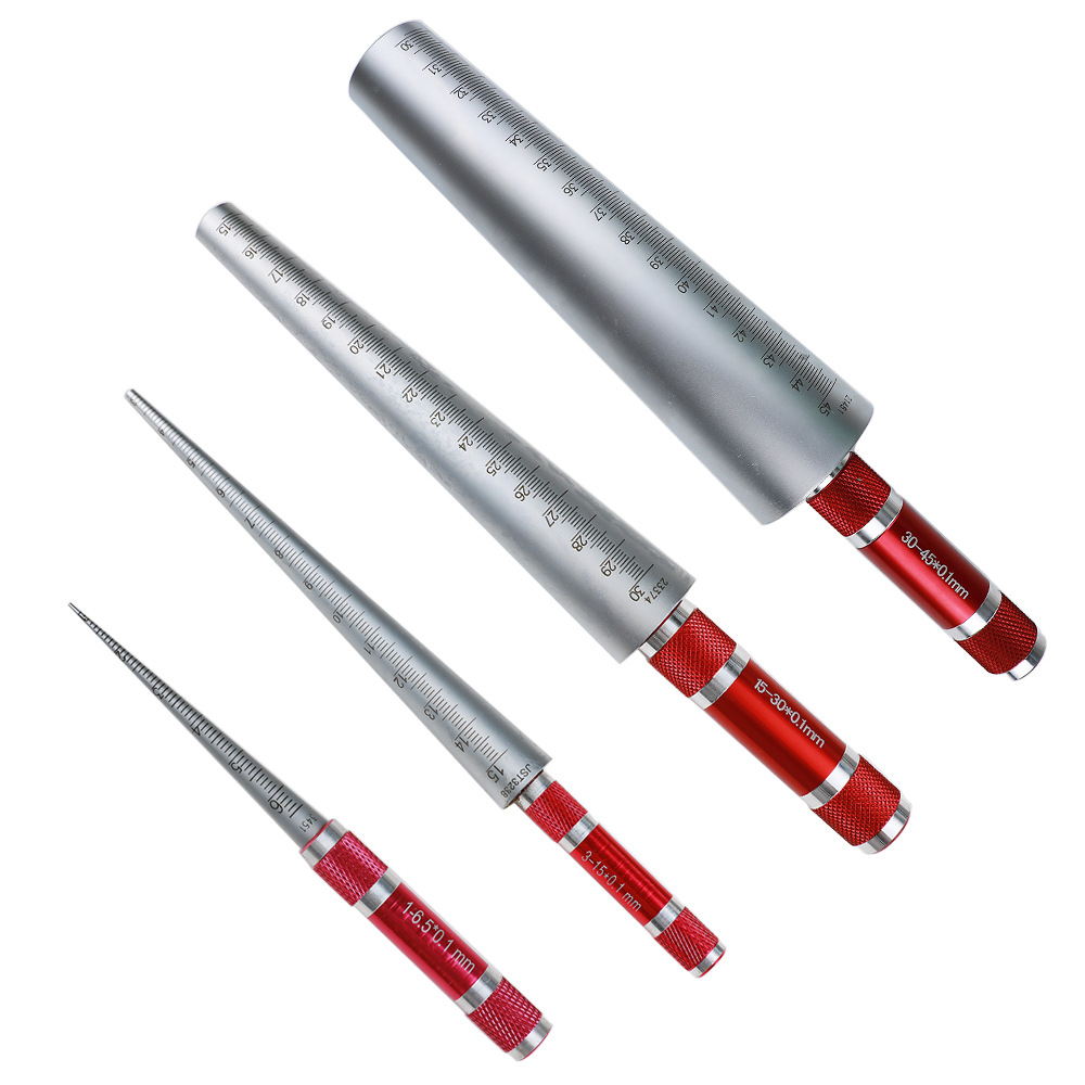 HUOTO 不锈钢整体 1-6.5/3-15MM 0.1MM 孔径规 孔径塞尺