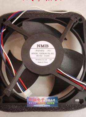 适用美的冰箱冷藏冷冻散热风扇12539JH-15L-BU DC15V0.24ANMB