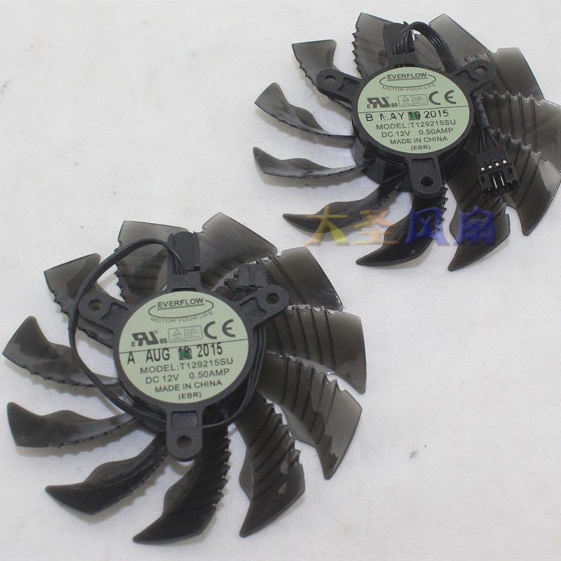 技嘉GIGABYTE GTX960/970 显卡风扇 T129215SU 0.5A 4线温控