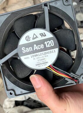 原装日本12038三洋109R1212H1011 12V 0.52A12CM静音机箱散热风扇