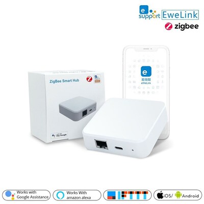 易微联Zigbee3.0有线网关 RJ45无线网关 支持SONOFF涂鸦传感/开关