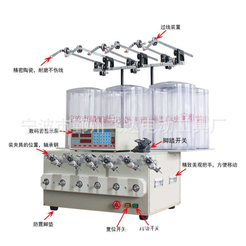 宁波厂家供应FD-960六轴全自动绕线机排线机绕线机配件