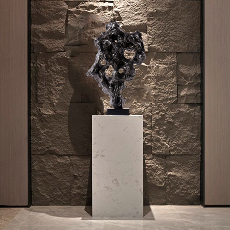 新中式太湖石落地摆件艺r术品雕塑售楼处玄关酒店大堂样板房装饰