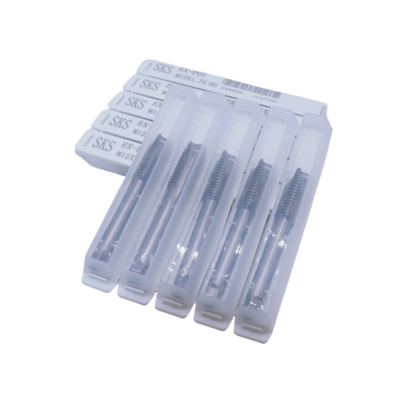 SKS含钴镀钛机用丝锥螺尖先端螺旋丝攻直槽不锈钢专用攻丝锥进口