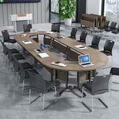 折叠培训桌会议桌条桌移动办公桌办公拼接教室课桌组合开会培训台