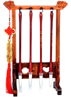 文昌笔摆件木质毛笔架挂件套装学生状元文昌位书桌书房装饰工艺品