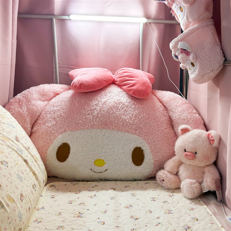 美乐兔宿舍床头靠垫软抱枕单人床腰部支撑大靠背飘窗坐垫2025年新