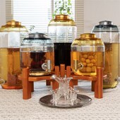 众玻仪宝人参专用泡酒吉祥玻璃罐加厚带龙头密封泡酒高档酿酒容器