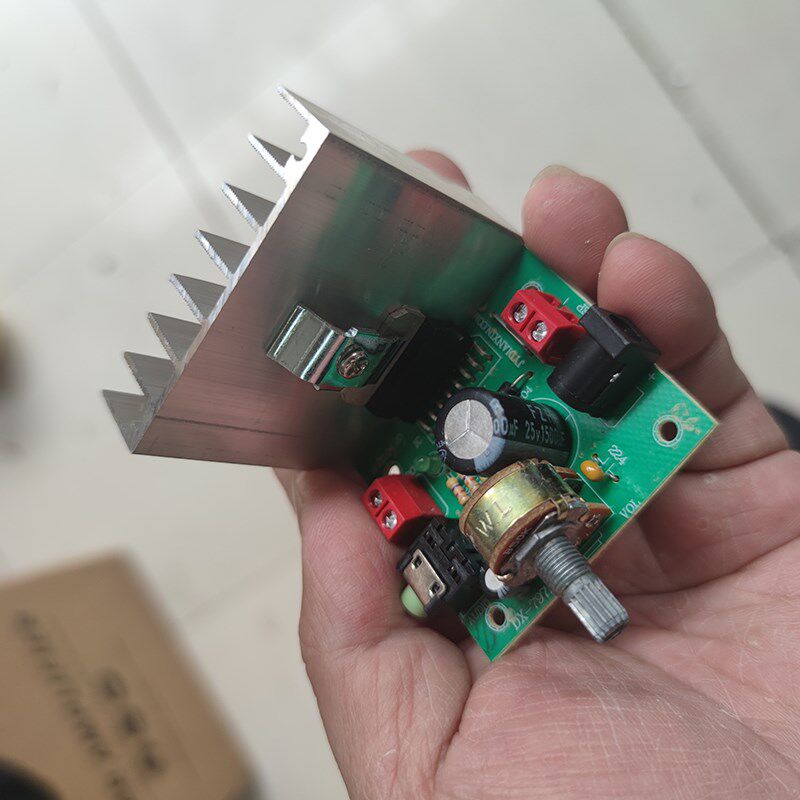 12V双30WTDA7377功放板/双声道直流/2.0功放板/音响功放板