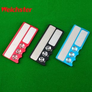 Weichster台球杆皮头修理器杆头工具弧度搓板修杆器台球配件打磨