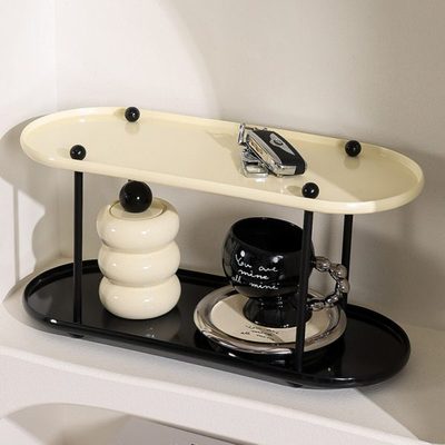卫生间洗手洗漱台面置物架浴室厕所轻奢桌面梳化妆用品收纳架子盒