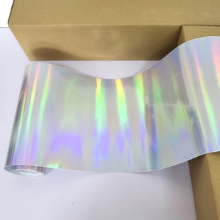 可喷镭射膜不干胶七彩镭射即时贴加厚装 饰贴纸汽车拉花