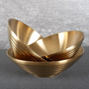 厂家 加厚304不锈钢碗双层隔热碗斗笠碗家用商用双层大碗