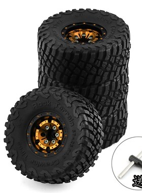 1/18 TRX4M路虎烈马1.0英寸轮胎轮毂 攀爬车铝合金轮毂 SCX24 FMS