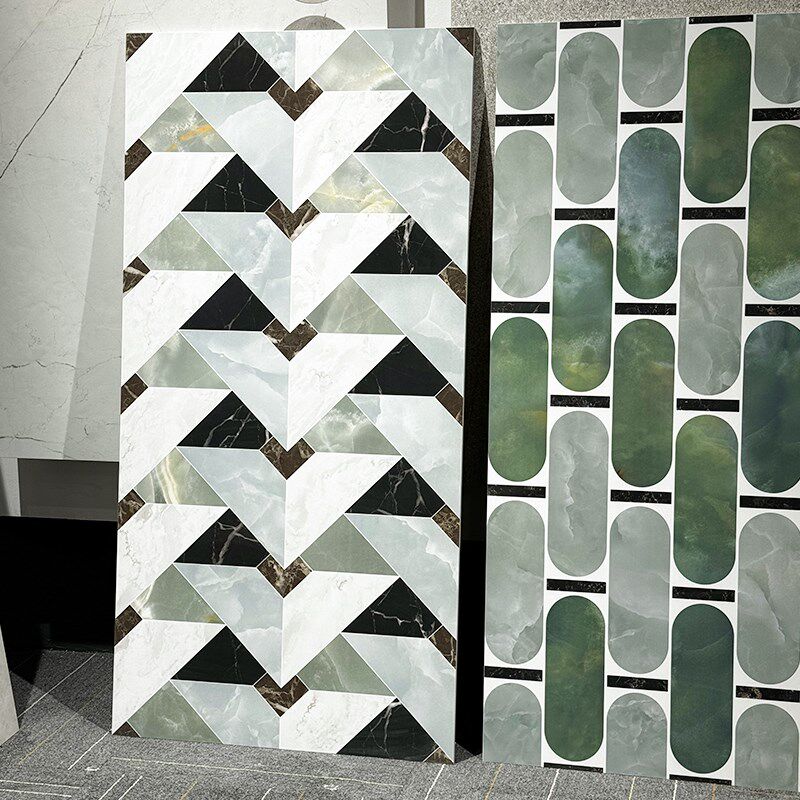 意式大理石瓷砖仿石n材拼花砖餐厅别墅墙砖卫生间民宿连锁酒店地