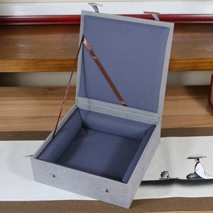 挂盘盒空盒包装 盒礼品盒砚台盒子瓷盘收纳红木扣盘盒方形扁.盒log