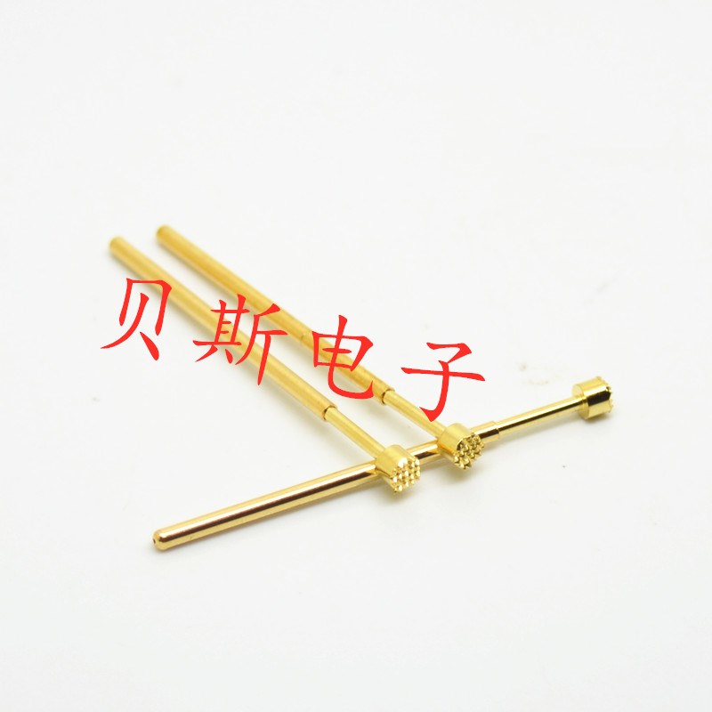 镀金头测试针PA100-H4/PA100-H5细齿梅花头 1.36mm探针 弹簧顶针