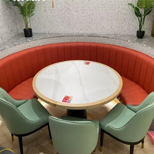 定制中式卡座桌椅饭店餐厅实木卡座中式火锅店高背中国风卡座沙发