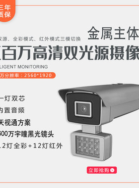 天视通黑光e全彩摄像头日夜全彩网络摄像机双光源夜视监控器
