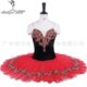 黑红色堂吉诃德芭蕾舞表演演出服儿芭蕾舞TUTU裙8层蓬蓬纱裙