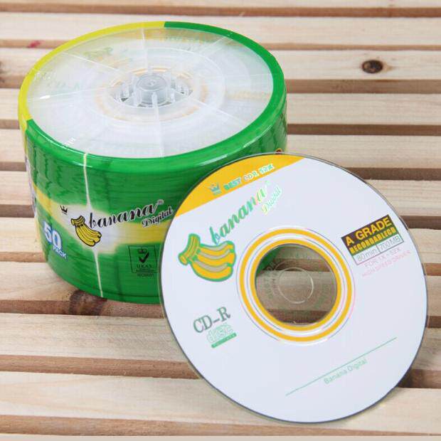 包邮香蕉正品cd-r刻录盘/50片刻录碟/空白光盘/CD/DVD/VCD光碟