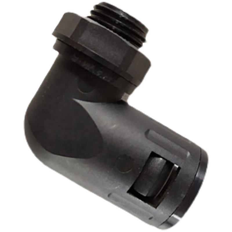 AD54.5浪管接头 弯通波纹软管接头  塑料尼龙直插式90度弯通接头