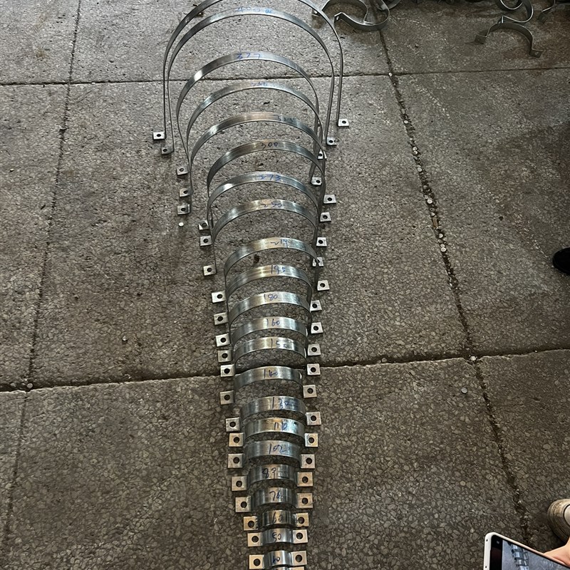 现货32 40 50 108 114 140 152 165直径单路牌指示牌专用扁铁卡箍