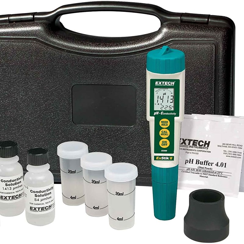 Extech EC510 防水 ExStik II pH/导电仪套件