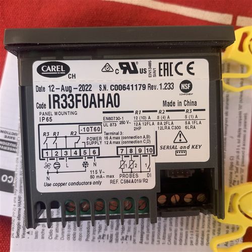 意大利卡乐温控器 IR33F0AHA0//卡乐温控器IR33FOAHAO  115伏电压