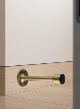 pollard博拉德 免打孔纯铜加长门挡防碰门顶卫生间防盗门门阻门碰