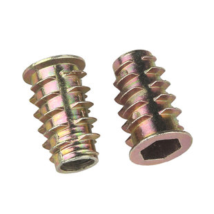 梯形螺丝帽木工内外牙螺母沉头内六角家具螺帽预埋件M4M5M6M8M10