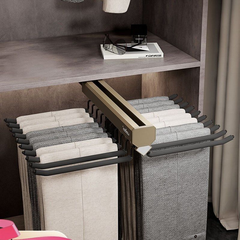 抽拉式裤架衣柜内置伸缩滑轨多功能顶装挂裤子衣帽间轨道五金配件,童装/婴儿装/亲子装,儿童装饰手表,淘宝优惠券,粉丝福利购,淘宝优惠卷