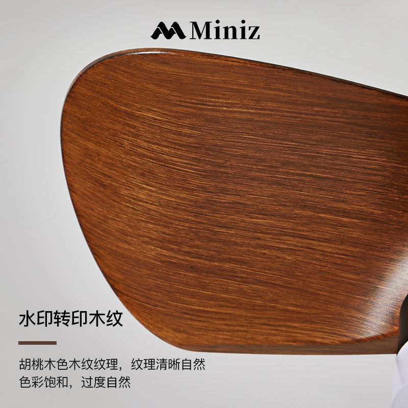 美式复古风扇灯j卧室书房吸顶吊扇灯静音变频迷你客厅餐厅风扇吊