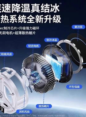 2025款TL07手机散热器数显款结冰磁吸三档数显送夹子半导体制冷款