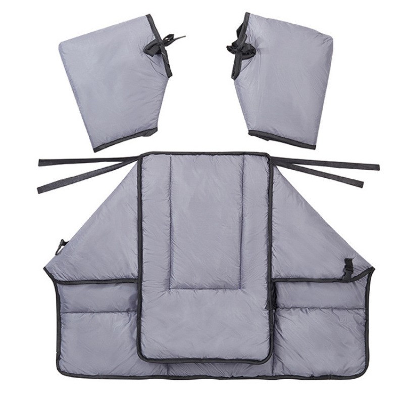 电动车双面防水厚摩托车小型挡风被冬款挡风被冬季分体式人车分离