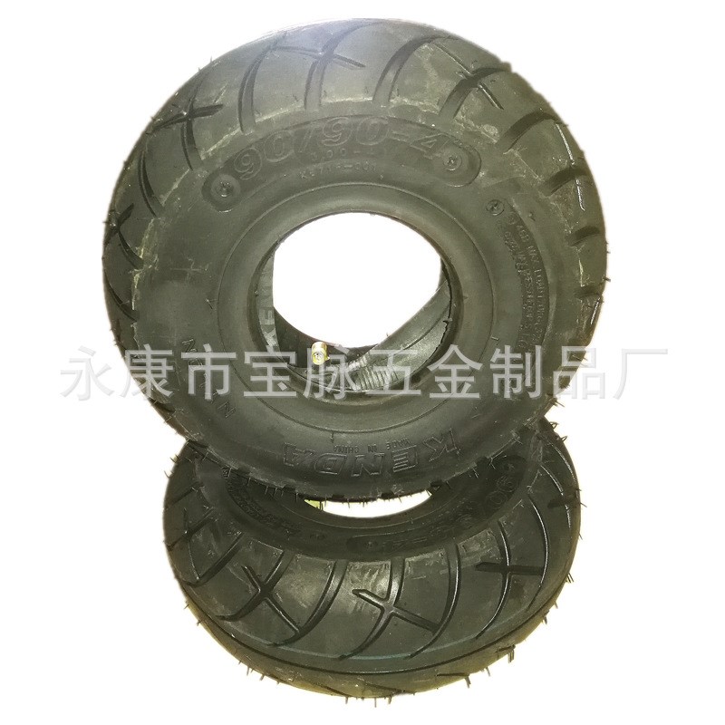 KENDA建大轮胎90/90-4 (3.00-4) 滑板车内外胎 十英寸电动车胎