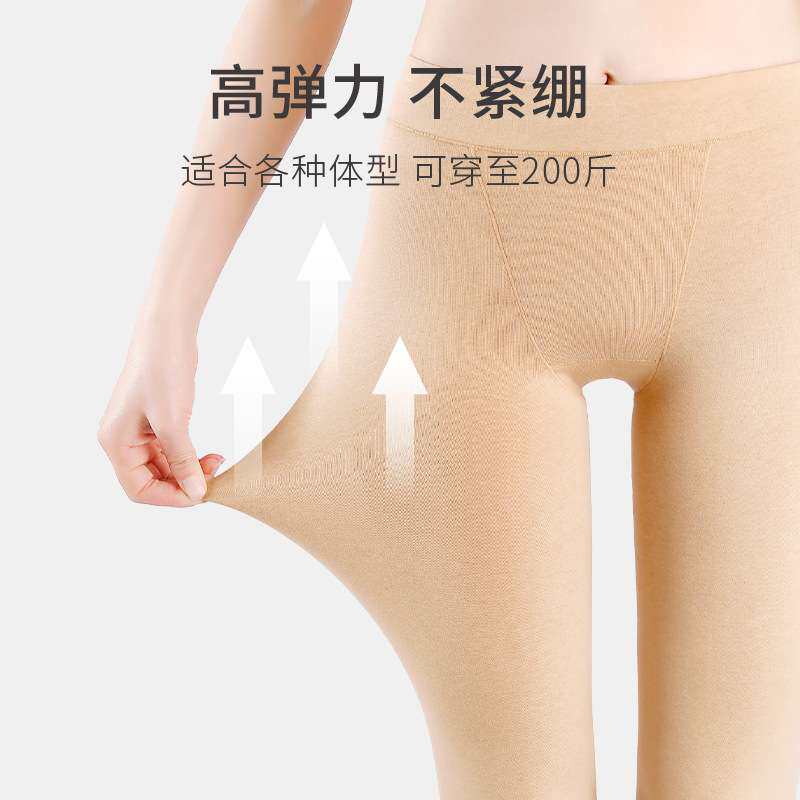 春织女士安全打底裤七分长裤纯棉夏季薄款中老年人防走光一件