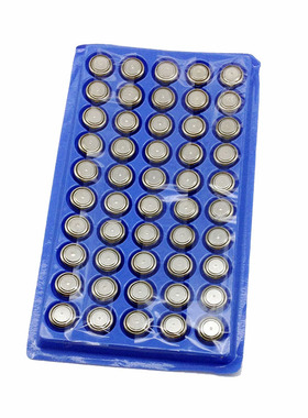 50粒AG13电子 LR44 357A A76 157 L1154 SR44 圆形纽扣小电池