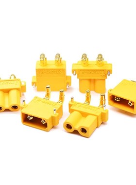 Amass艾迈斯 卧式焊板XT30PW插头线到板连接器大电流动力航空插头