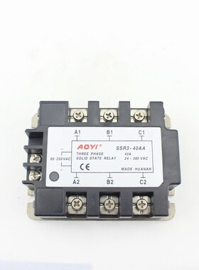 AOYI 奥仪SSR3-75AA三相优质交流固态继电器固态模块厂家质保2年